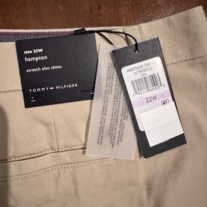 Brand New!  Tommy Hilfiger Hampton Chino Pants Khaki Size 22W